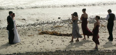 beach scene post reception